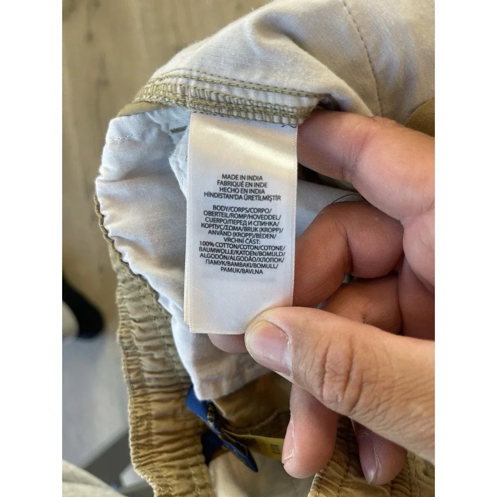 Polo Ralph Lauren Boys Tan Utility Jogger Pants Khaki 6
